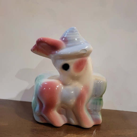 Vintage 1950's. Nursery Decor Bud Vase donkey figurine. - Picture 1 of 13